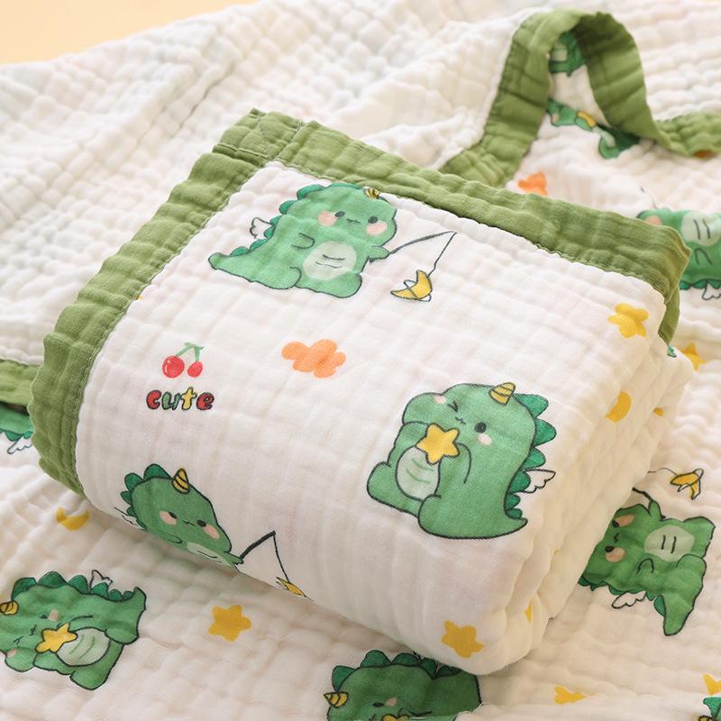 Soft Cartoon Baby Bath Towel: Pure Cotton, Skin-Friendly, All-Season, Universal Fit
