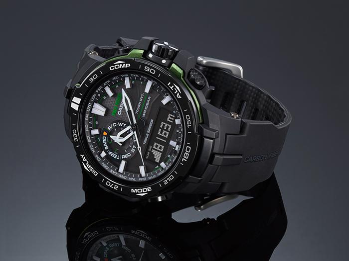 Casio Orologio Digitale al Quarzo Pro Trek da Uomo in Acciaio Inossidabile Resistente all'Acqua 100M PRW-6000Y-1A