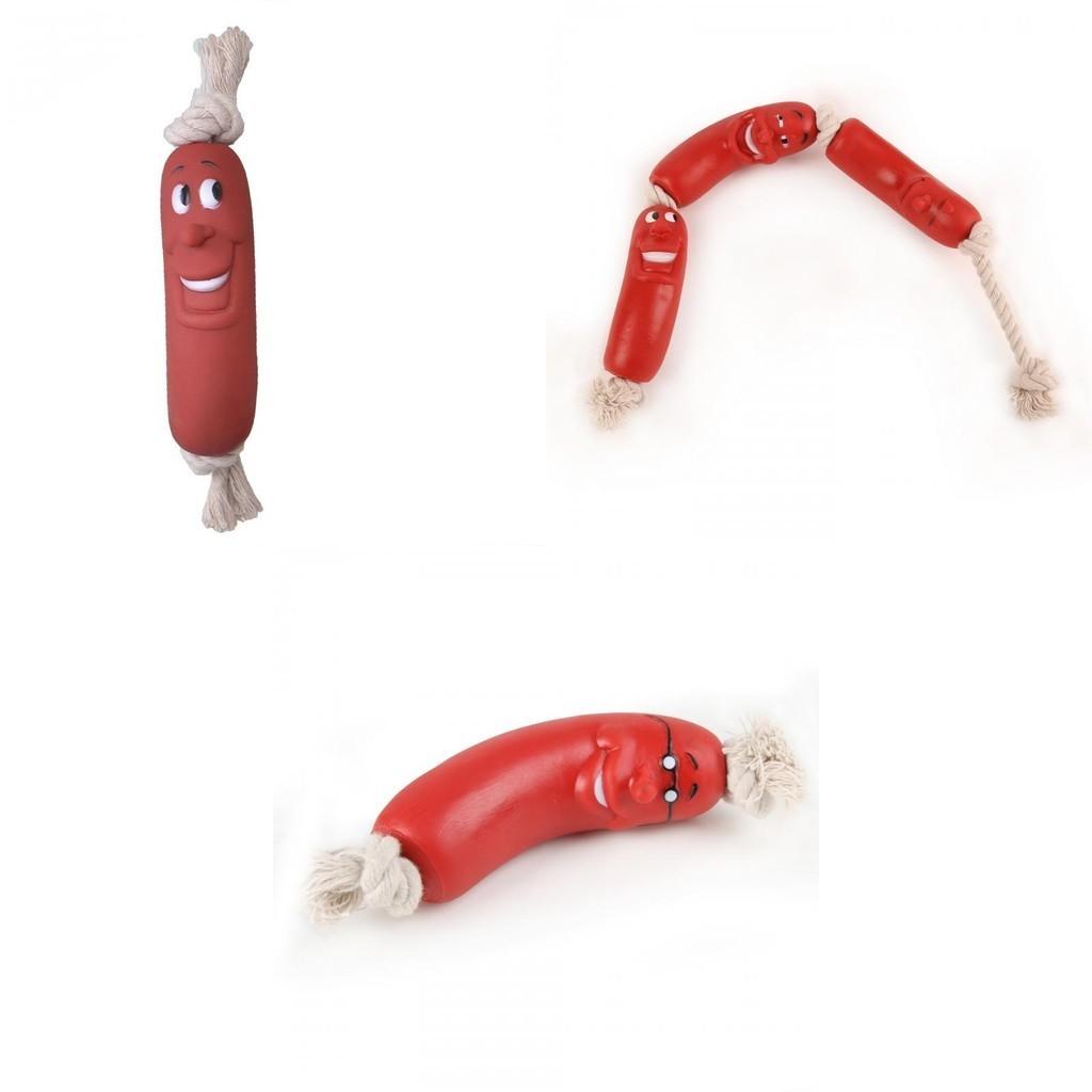 Funny Dog Sausage Toy For Chewing And Cleaning Teeth