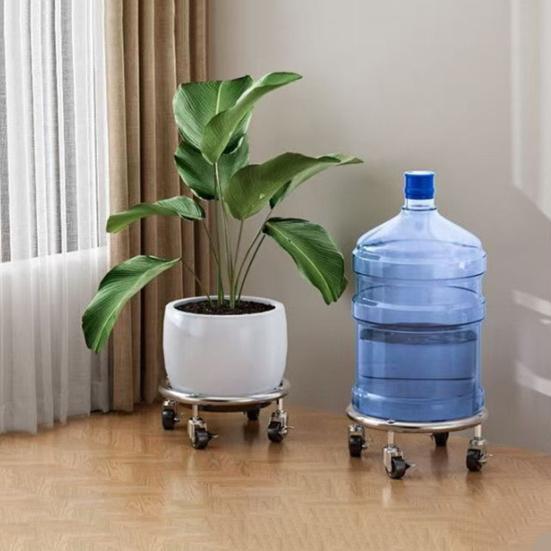 Edelstahl Gasflaschenwagen mit Rädern Stark belastbar Mehrzweck Propantankhalter Universeller Flaschenständer