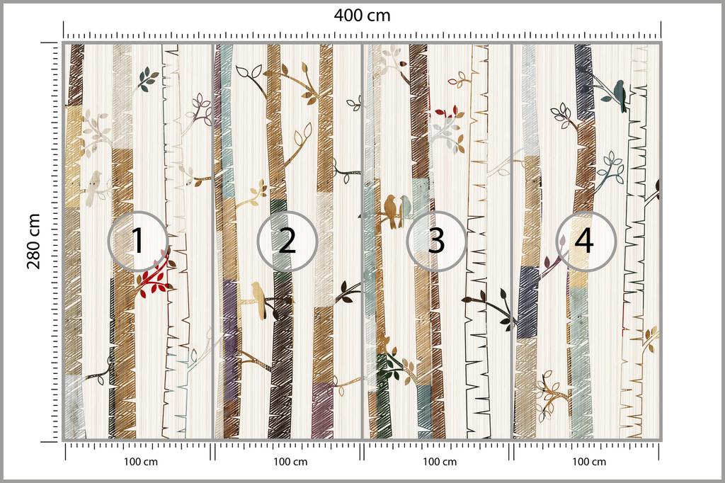 Photomural Forest Non-Woven 400x280