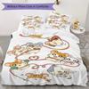 Set Copripiumino Trapuntato con Fantasia Hamtaro Copripiumino Federa Decorazione per la Casa Regalo di Compleanno (1 * copripiumino + 2 * federe senza imbottitura)