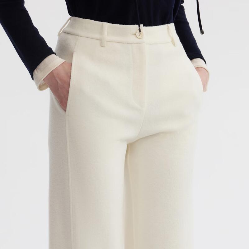 Langzi Women's Straight-Leg Wool Blend Trousers