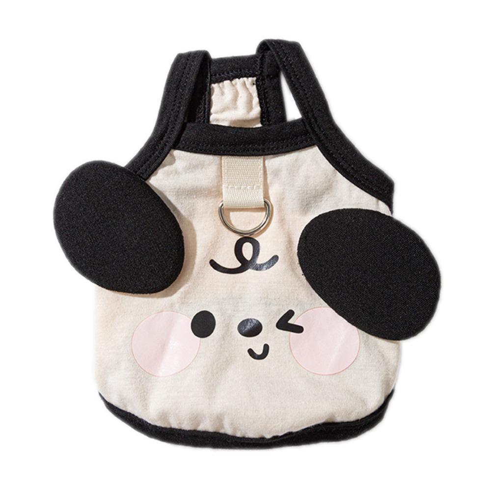 

Breathable Pet Puppy Sling S~XL Dog T-Shirts Casual Dog Clothes Spring/Summer White-L