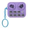   Keychain Colorful Lights DJ Disc Player Design Automatic Play and Self Press Mode Portable DJ Keyring