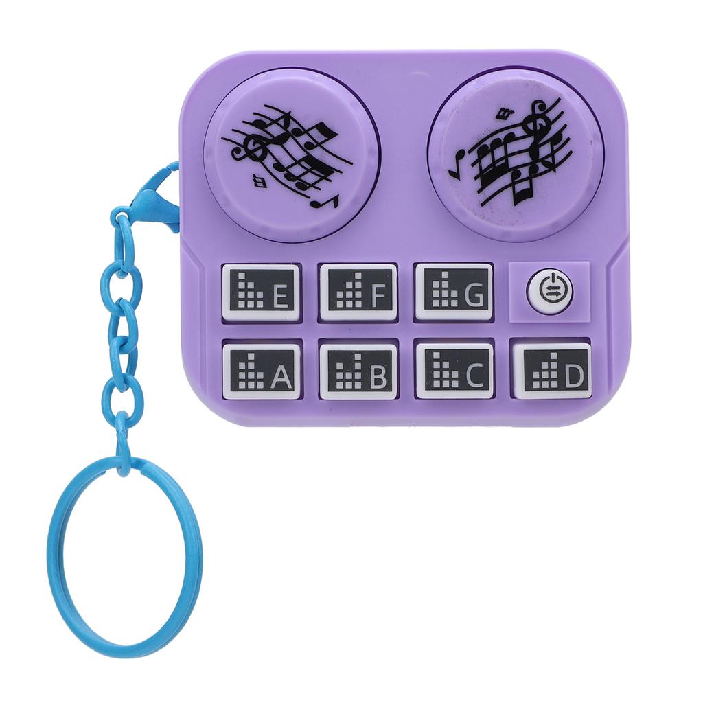 Keychain Colorful Lights DJ Disc Player Design Automatic Play and Self Press Mode Portable DJ Keyring