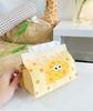 Cheese Cartoon Tissue Box New Multi-purpose Fabric Drawer Paper Box for Living Room Cute Simple Desktop Tissue Holder Organizer
