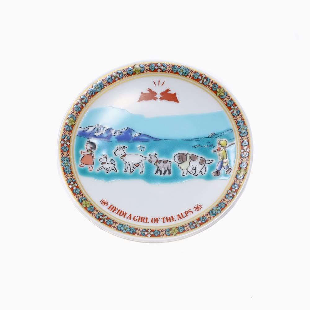 

Heidi Kutani small small serving made in Hokuriku traditional the girl from the fashionable ware, plate, plate, plate, Japan, craft, Heidi, Alps,