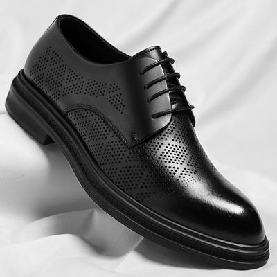 Verão oco novos sapatos de couro sapatos masculinos de negócios vestido sapatos masculinos britânicos estilo commuter com terno sapatos de couro