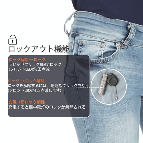 RovyVon A3 Pro G4 650mm High Lumen Ultra Bright Marble Surface EDC Flashlight, 700 High Lumen Ultra Bright EDC Mini, Small Size, Waterproof, USB-C Cha