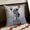 MMrs MMighetto Print Cushion Cover Reversible Soft Durable Pillow Cover Home  Car MultiScene Use for Daily Comfort