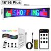 16x96Plus Programmable LED Scrolling Sign Full Color Display Board with Bluetooth APP Control Custom Text & GIF Patterns