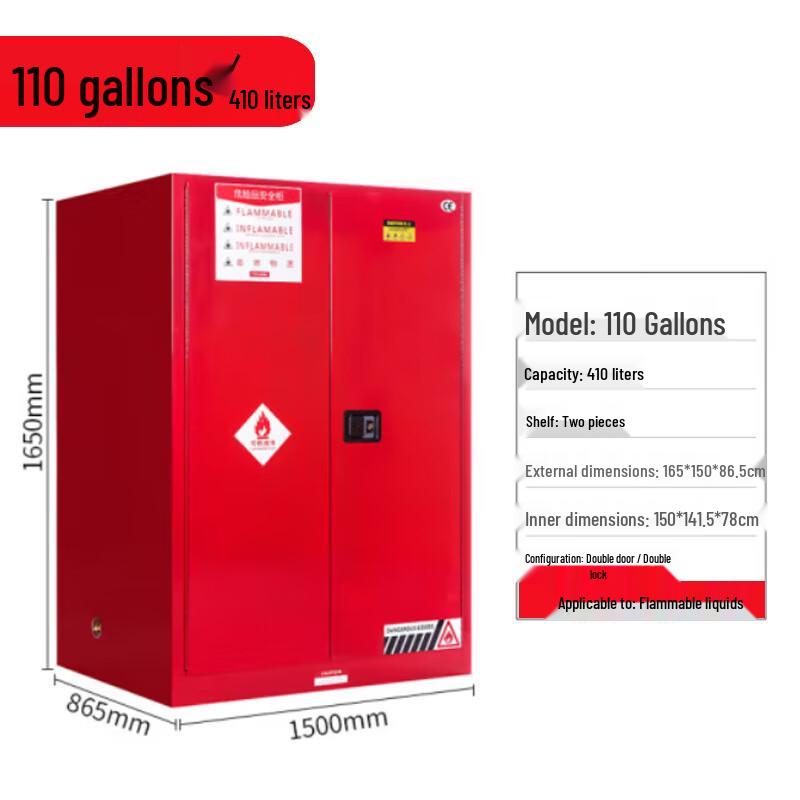 Industrial Safety Storage Cabinet for Chemicals and Flammable Liquids