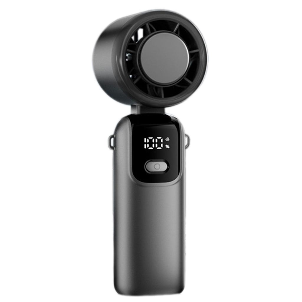 Outdoor Mini Cooling Fan For Travel Camping Digital Display 100 Speed Mini Small Fan For Summer