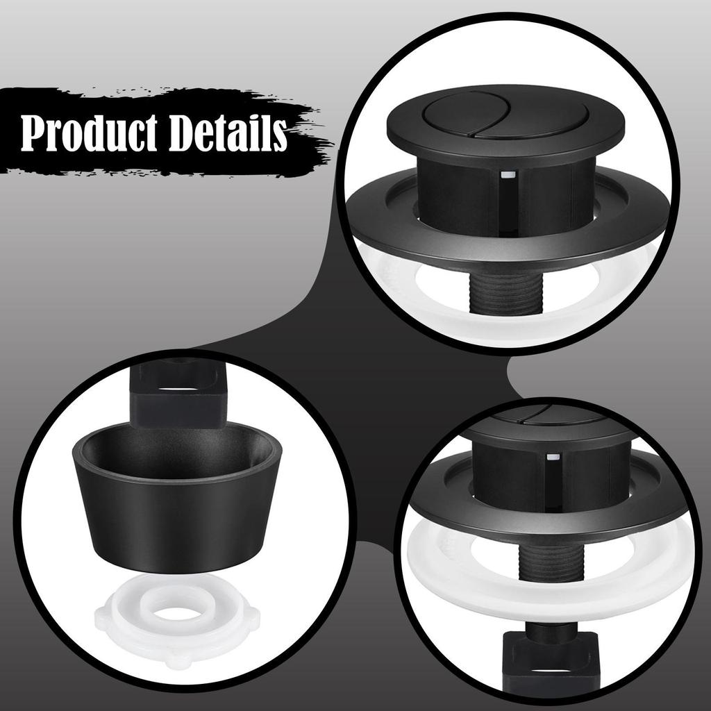 Toilet Flush Valves Fitting Flusher Replacement Sturdy Accessories Double Push Flush Button Toilet Push Button for Toilet Home