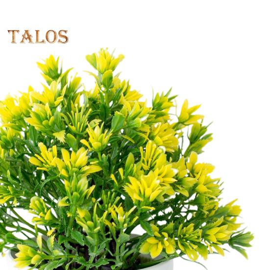TDStore Artificial Flowers Realistic Simulated Plastic Artificial Potted Flower for Home Decor