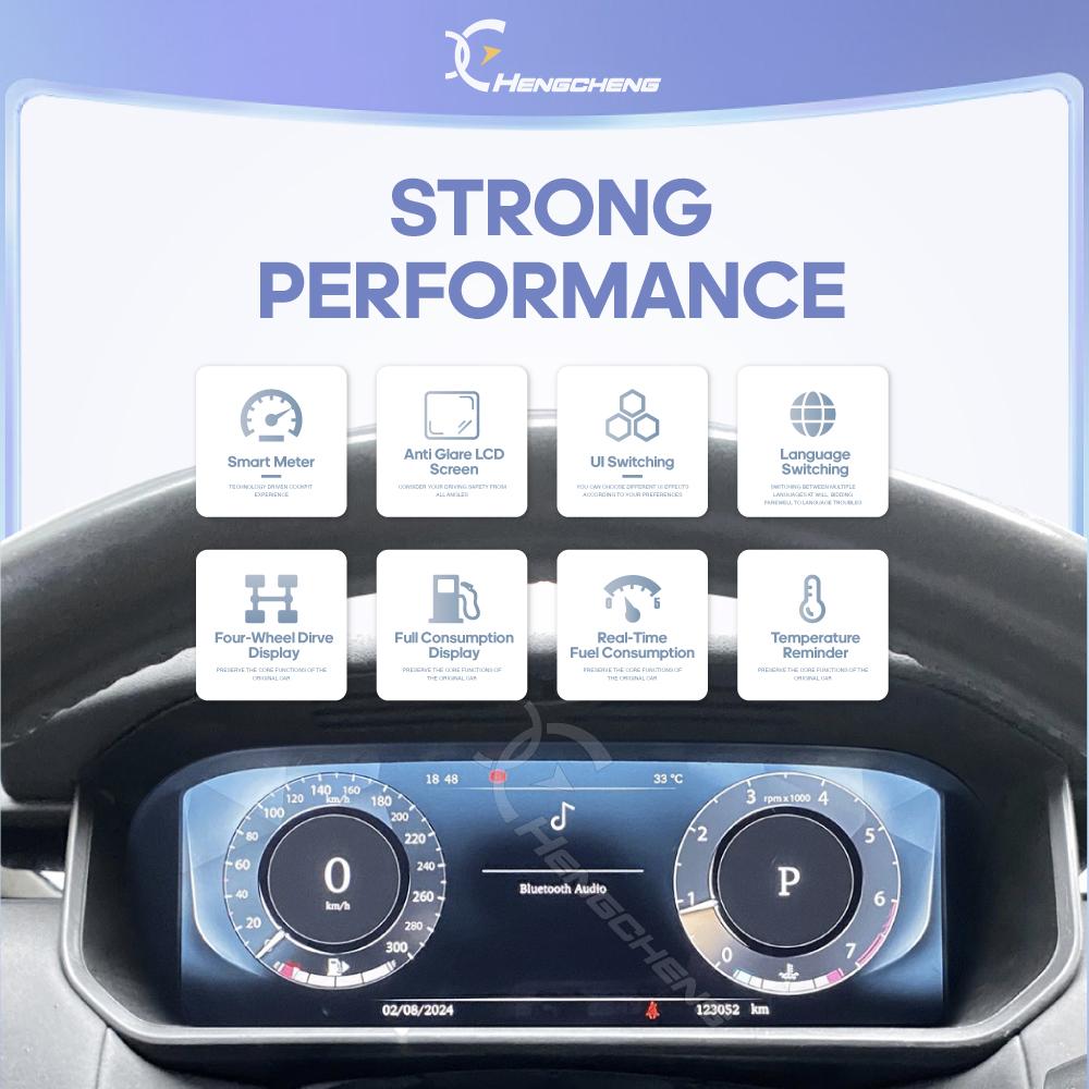 For Land Rover Discovery 5 2017-2025 Carplay Digital Cluster LCD Dashboard Player Cockpit Virtual Instrument