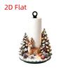 Freestanding Christmas Paper Towel Holder Acrylic Wood Base Kitchen Roll Dispenser  Living Room