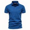Polo Shirt Men Casual Solid Color Short Sleeve Brand Mens Shirts Summer High Quality Streetwear Polos Men