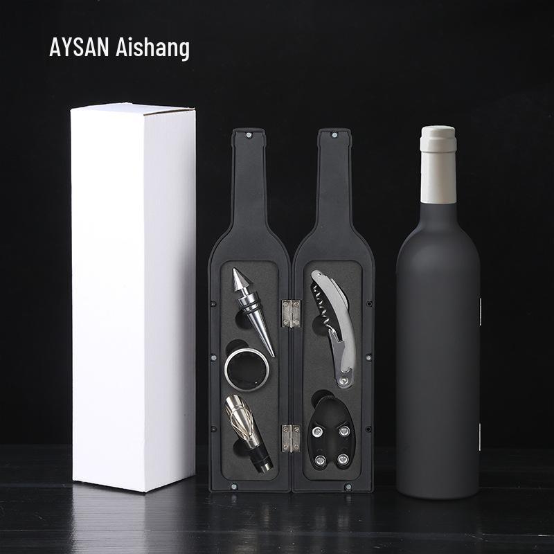 5-Piece Stainless Steel Red Wine Opener Set with Gift Box