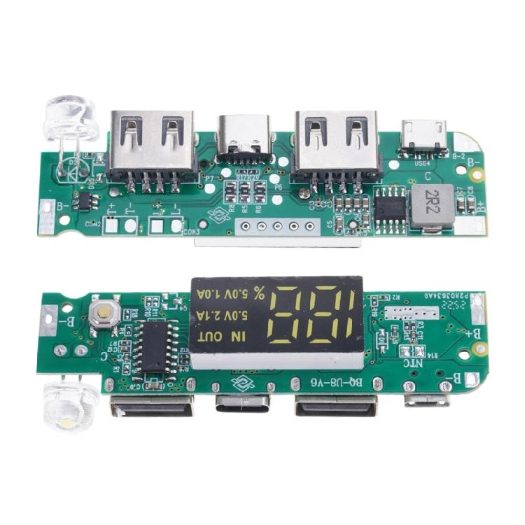 3.7V Dual USB 5V2A Power Bank Motherboard Module DIY Power Bank Mobile Power