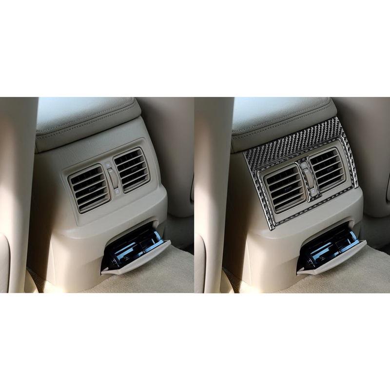 Carbon Fiber Car Accessories Rear Air Vent Decorative Modified Interior Trim Cover Sticker For Lexus GS 2006 2007 2008 2009-2011