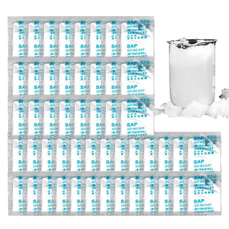 Camping Toilet Chemicals Liquid Waste Gelling Deodorizing Powder Eco Absorbent Gel for Camping Toilet for Portable Toilet 50pcs