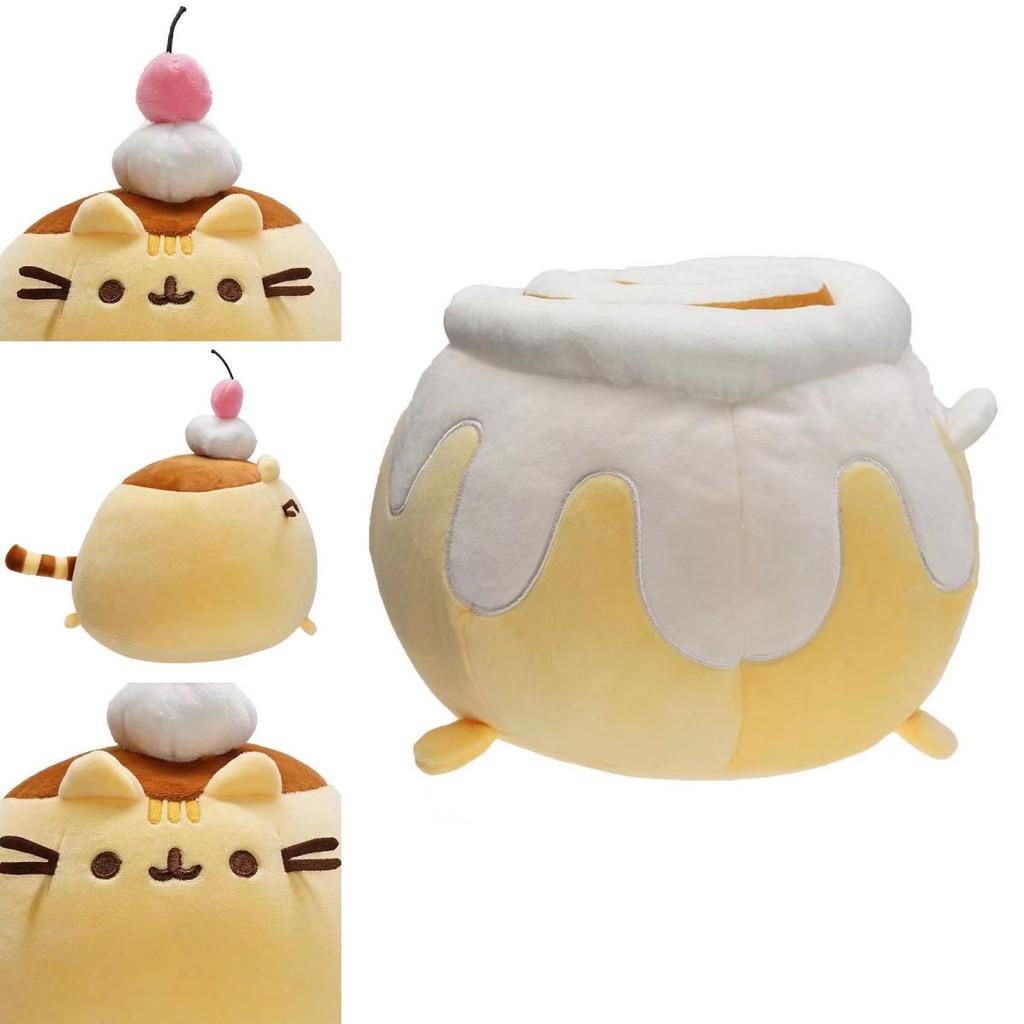Adorabile Cuscino Peluche con Pelo Corto Imbottitura in Cotone PP Serie Gatto Pusheen