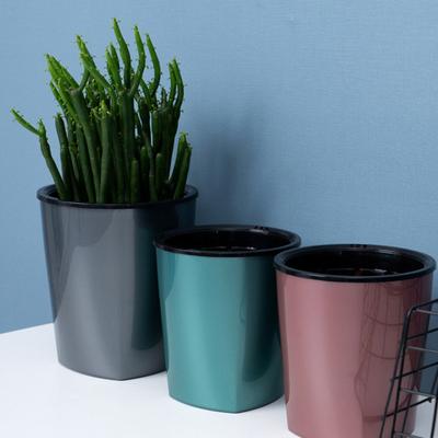 Flower Pot Good Toughness Self Watering Plastic Anti-wet Large Planter Household Supplies