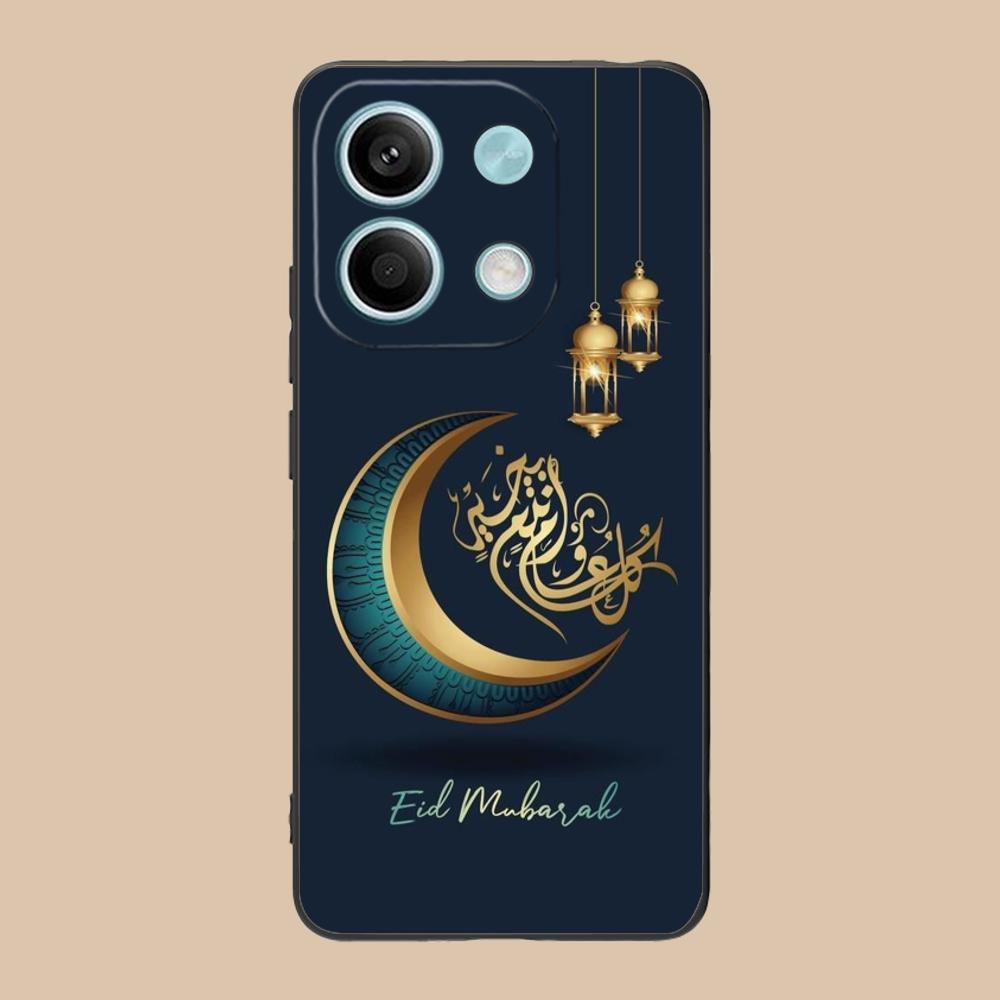 Eid Mubarak Mobile Phone Case for POCO M7 M6 M5 M4 M3 X7 X6 X5 X4 X3 Pro GT 5G Colorful Printing Cover Cellphones Cover Pretty