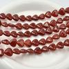 12mm Red Agate Carnelian Heart-Shaped Loose Beads for DIY Bracelets and Accessories