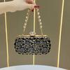 Evening Party Handbag, Slim Luxury Chain Bag, Evening Party Dress Bag, Diamond-encrusted Evening Bag