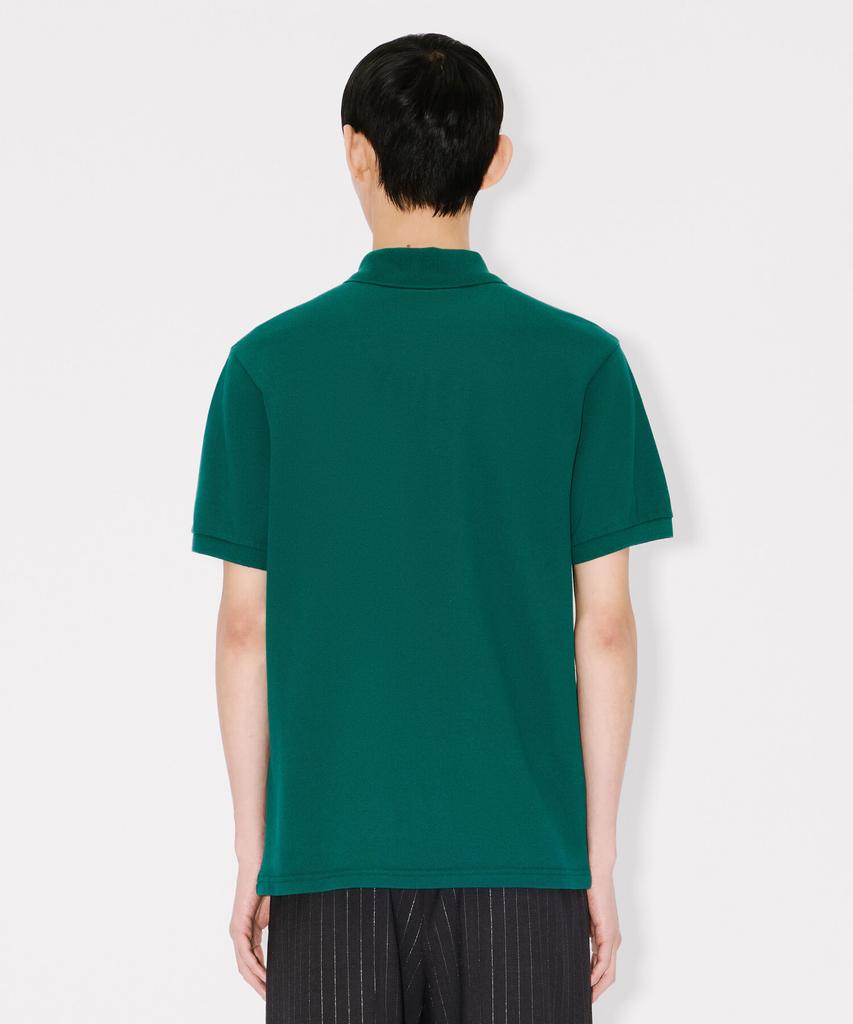 Kenzo Men'S Guts Holiday Embroidered Slim Green Polo Short Sleeve Tee_K265Am2H02Gnx