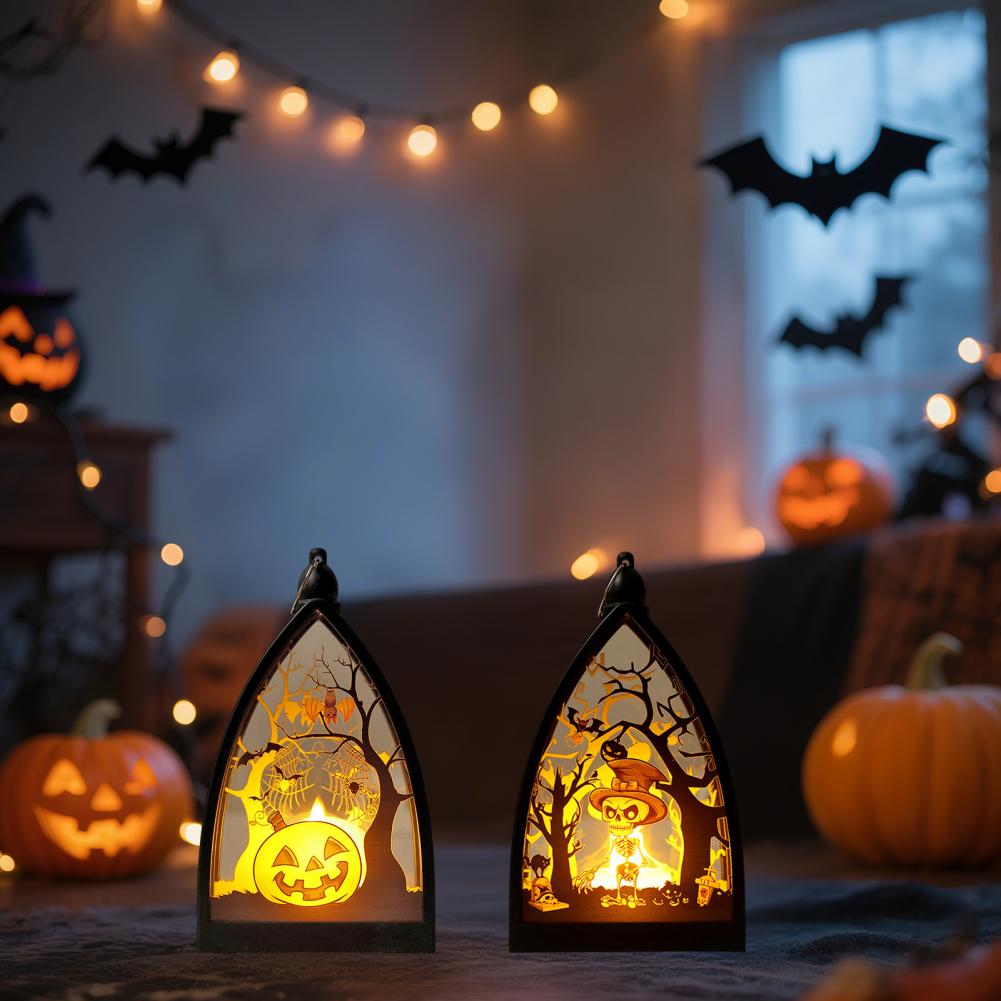 Led Lantern Battery Powered Led Night Lamp for Halloween Party Decoration Photography Prop Electronic Candle Light Bedside Light
