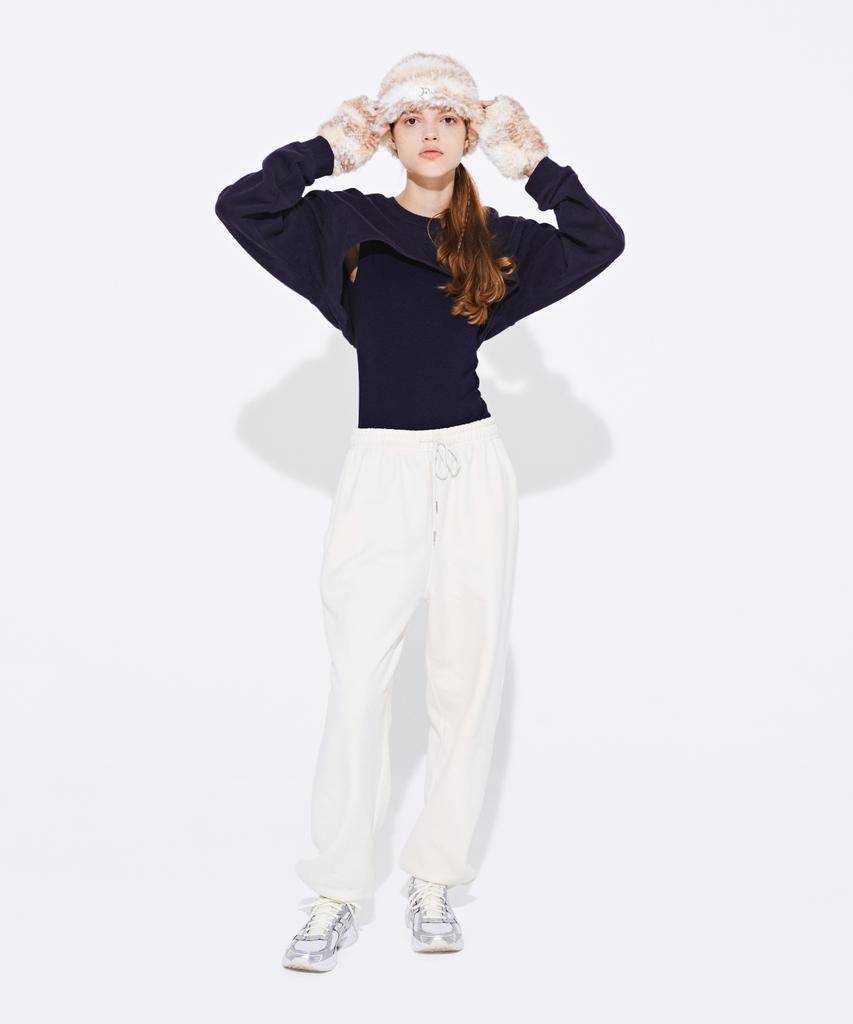 Kkuape [Fleece] Reversible Bolero Mtm_Navy