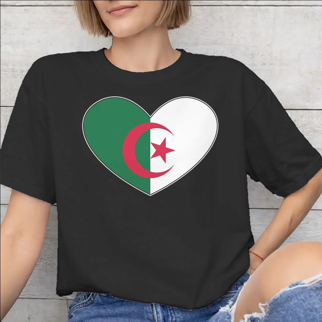 DZ Algeria Algerian Flag Merch Unisex T Shirts Pure Cotton Tee Graphic Tops Tshirt