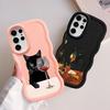 Slightly Drunk Cat Soft Phone Cover Case for Samsung Galaxy S23 Plus S24 S25 S21 A25 A26 S20 FE S22 Ultra A55 A24 A36 A54 A34