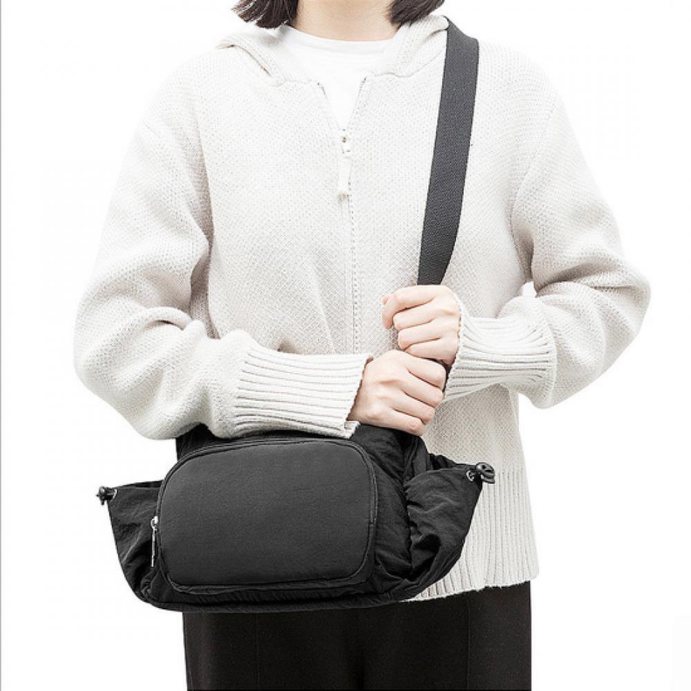 New Arrivals Open Run Unisex Waterproof Travel Crossbody Bag Black