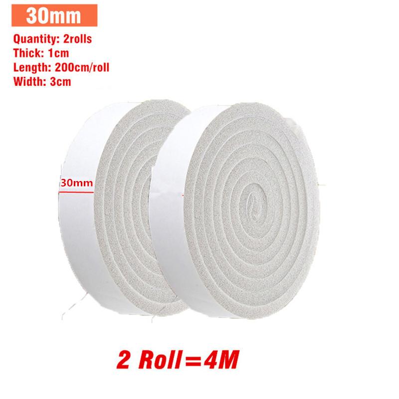 Wearable 4M Foam Self-adhesive Door Window Sealing Strip Sliding Dustproof Sponge Strip Home Soundproof Insulation Sealing Tape