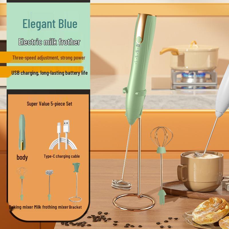 Electric Handheld Milk Frother & Mixer