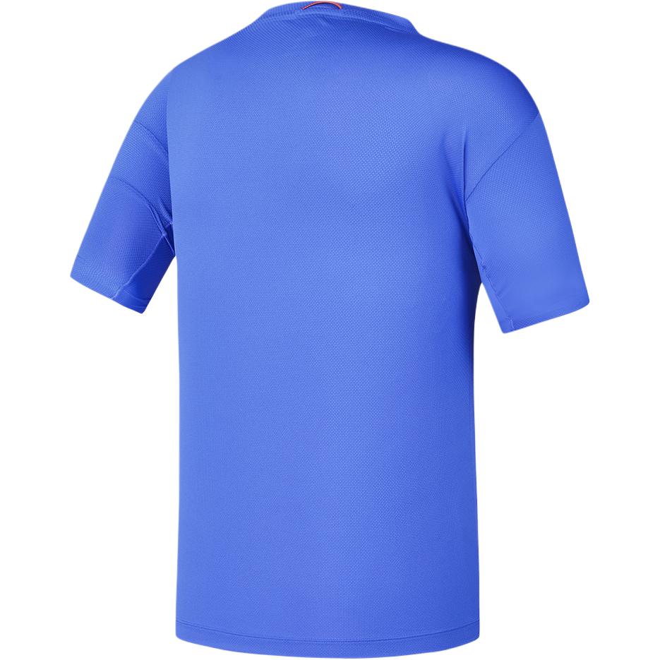 FILA Cycling Series Navy Color Block Versatile Comfortable Sports Casual Breathable Short Sleeve T-Shirt Men Tops Cloud-Dream-Blue A11M448101F-BU