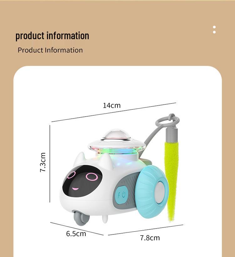 

Remote Control Flying Saucer Car Cat Toy - Self-Amusement & Boredom Relief білий/синій