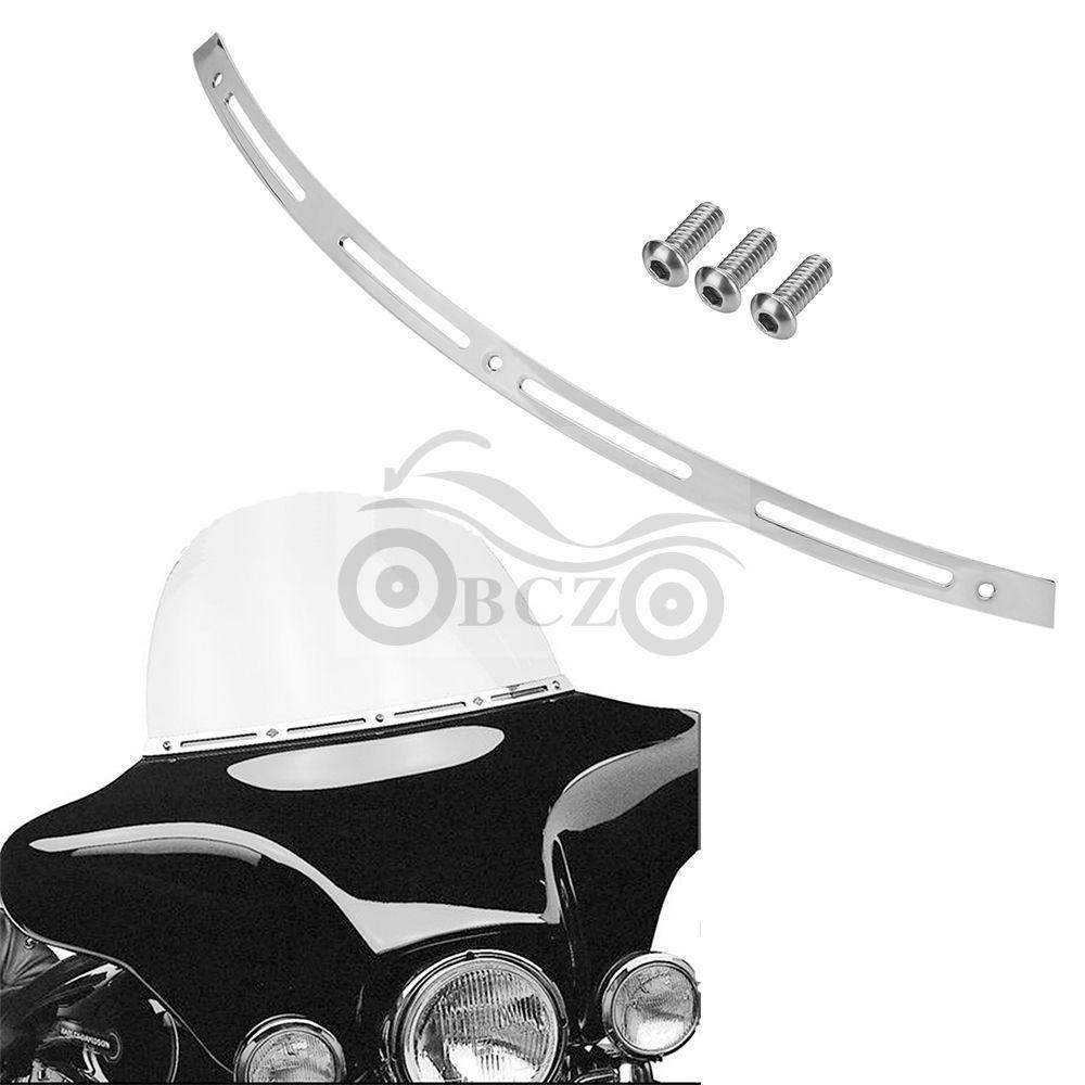 Harley 13-Year Big Glide Windshield Rubber & Metal Decorative Strip