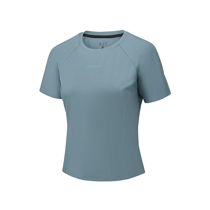 Skechers Knit Round Neck Breathable Quick-Dry T-Shirt Women tops P226W016-027C S