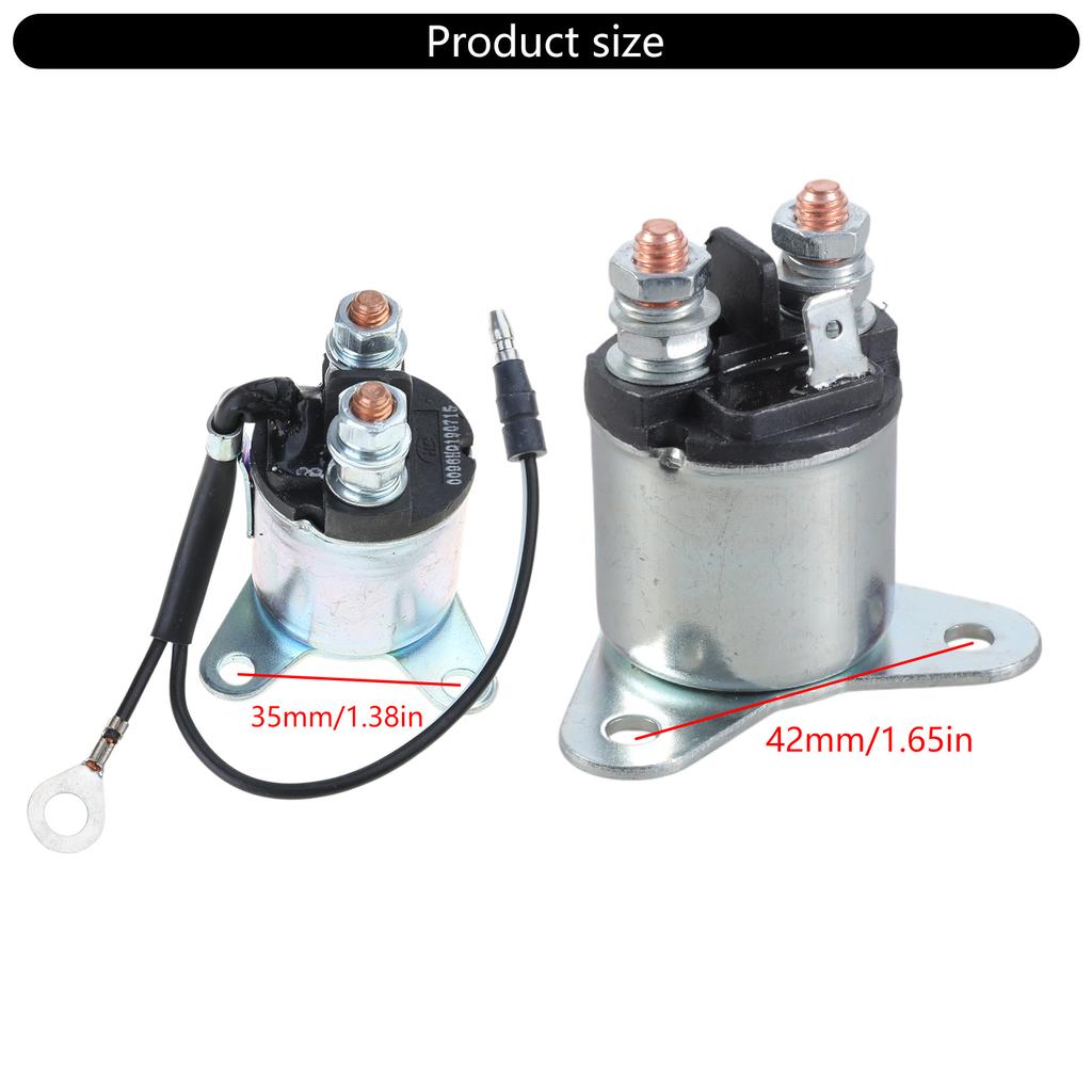 Anlasser-Magnetschalter 2-poliger Stecker Motoranlasser-Magnetschalter mit Pigtail Zuverlässiger Anlasser-Magnetschalter für Generatoren GX160