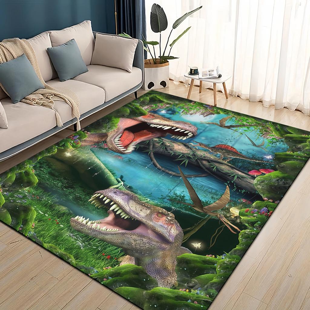 27 Style 3D Illusion Pattern Hallucination Underwater Dino Carpet Rug for Living Room Bedroom Home Sofa,kids Non-slip Floor Mat