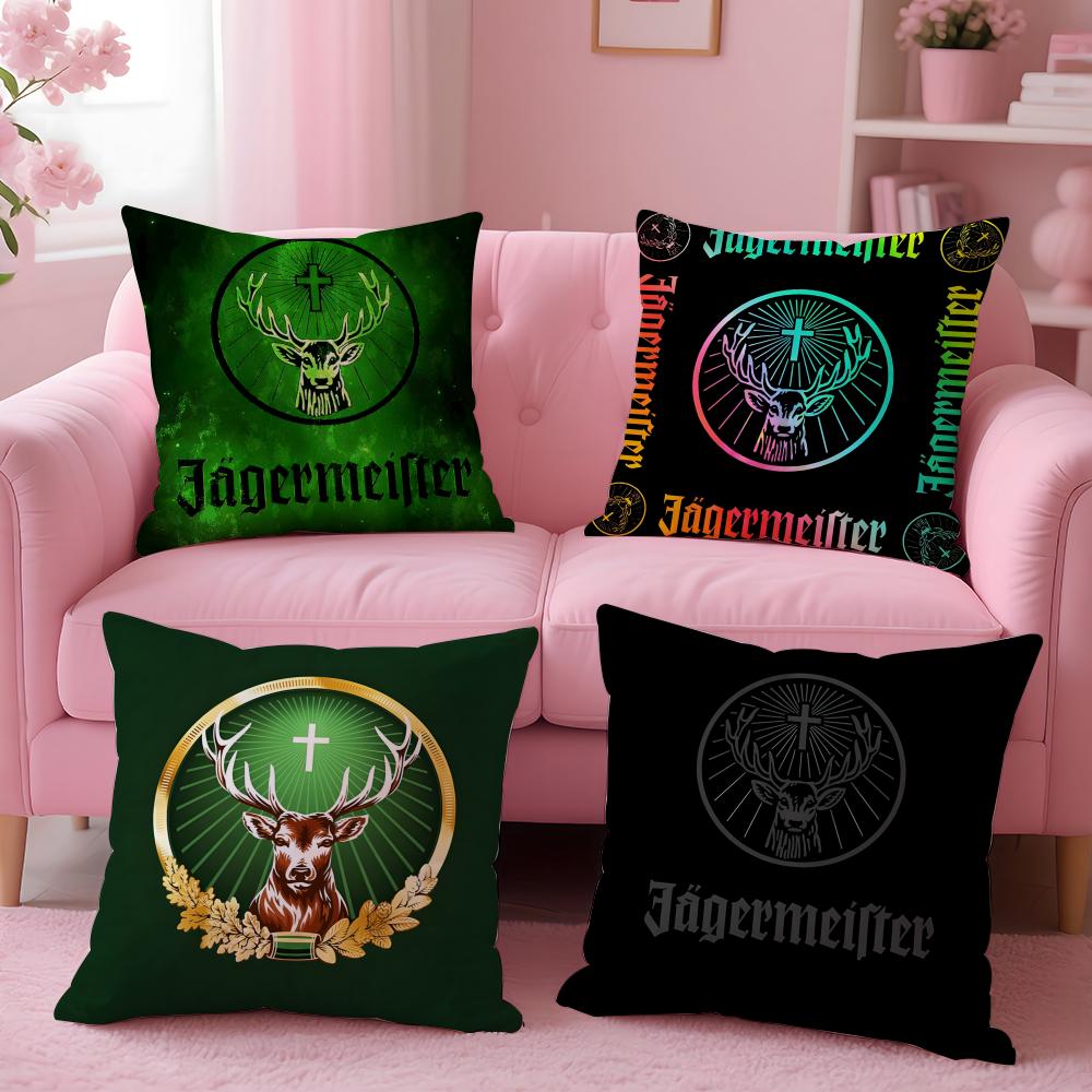 J-Jager-M-Meisters-S Pillow Case Plush Fabric Soft Double-Sided Printed Sofa Warm Winter Home Gift Cushion Cover