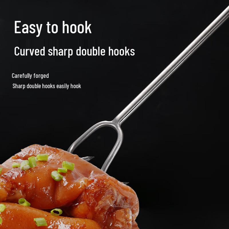Wutuo Long-Handle Stainless Steel Meat Hook