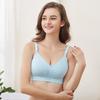 Women's Solid Color Seamless Breathable Super Elastic Feeding Pajamas Sexy Bra