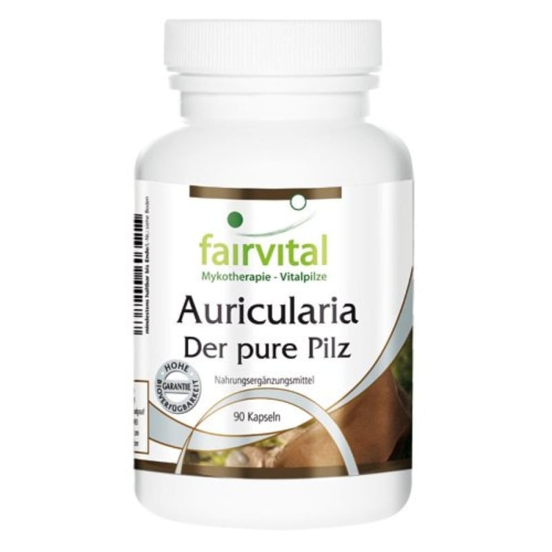 

Fairvital Auricularia Mushroom Powder 500 mg 90 Capsules